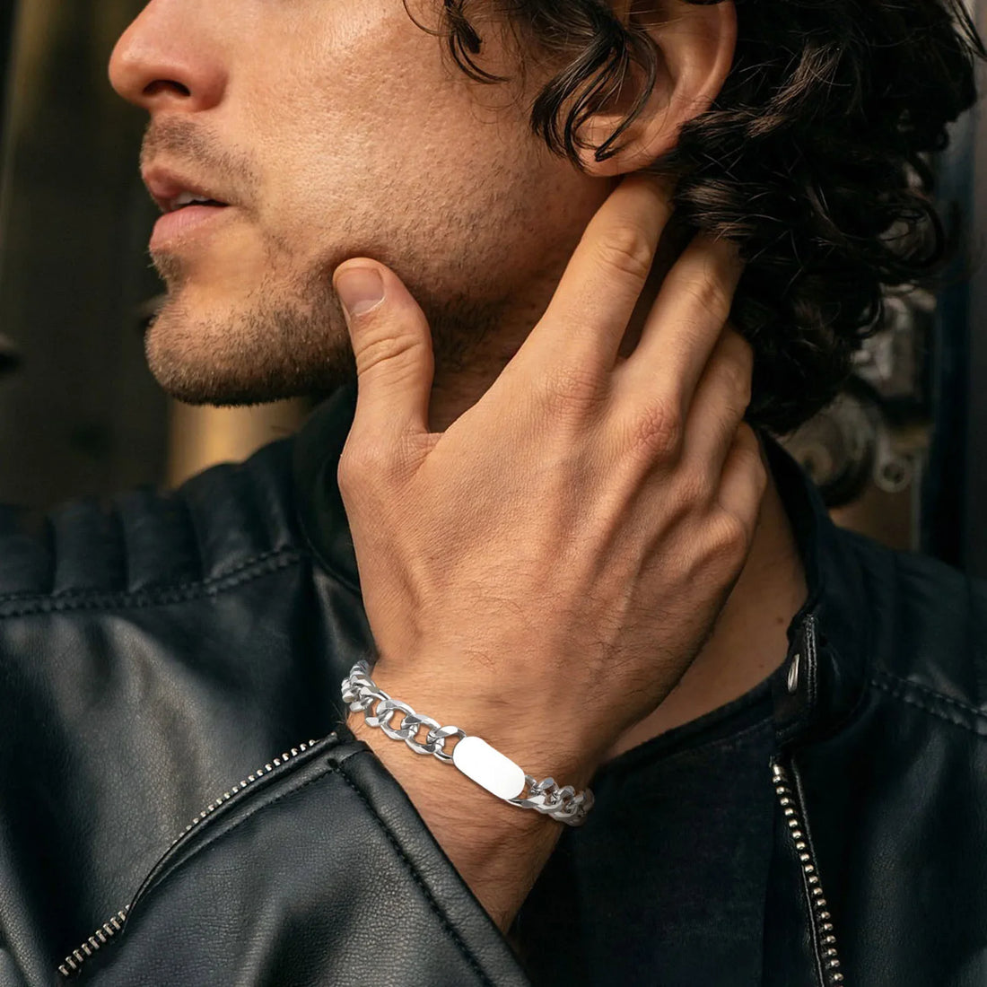 Cuban Chain Custom Bracelet for Men – Wristband Gift for him