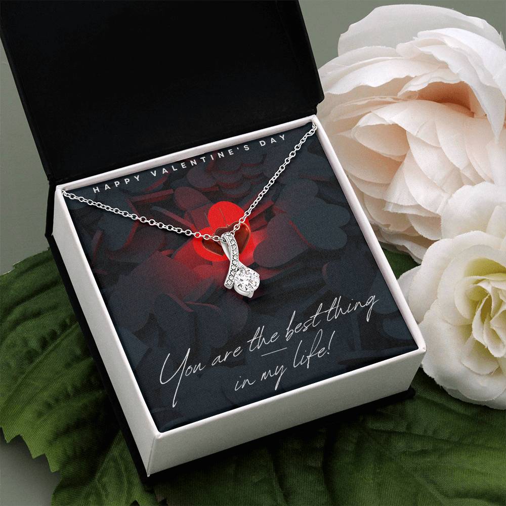 Gold finish Necklace with gift box for your love