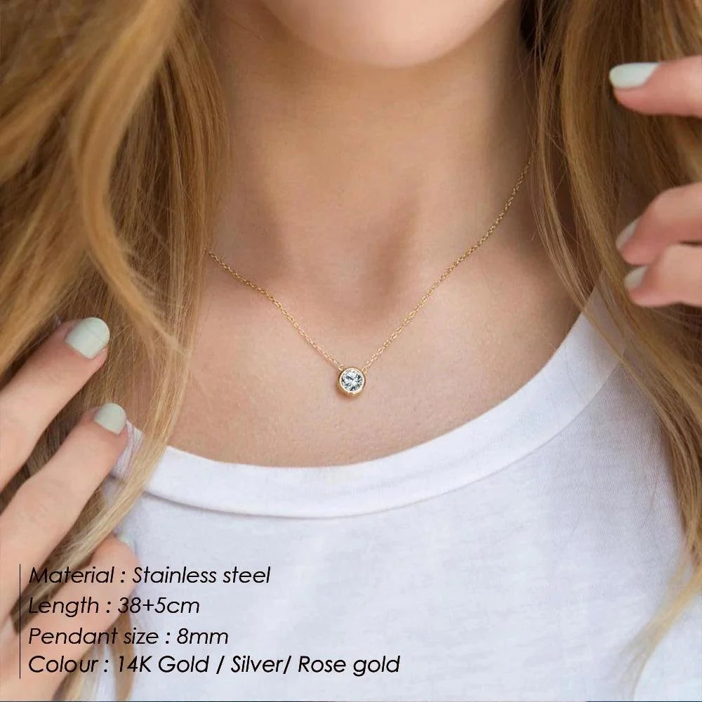 Birthstone Necklace: Designer Luxury Jewelry for Women - Heart Crafted Gifts