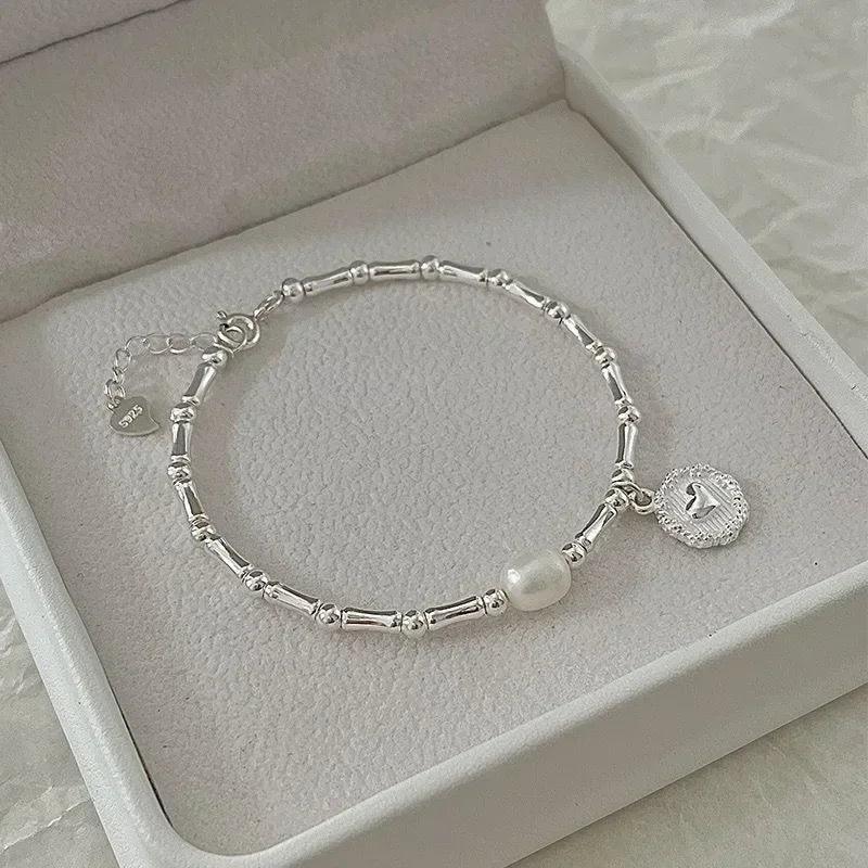 Bracelets in Sterling Silver and Pearl: - Heart Crafted Gifts