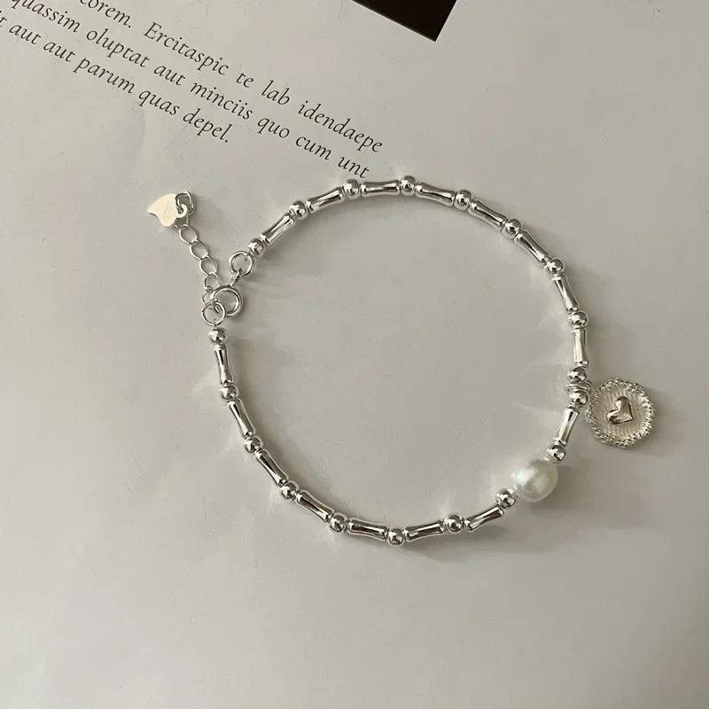 Bracelets in Sterling Silver and Pearl: Heart Crafted Gifts