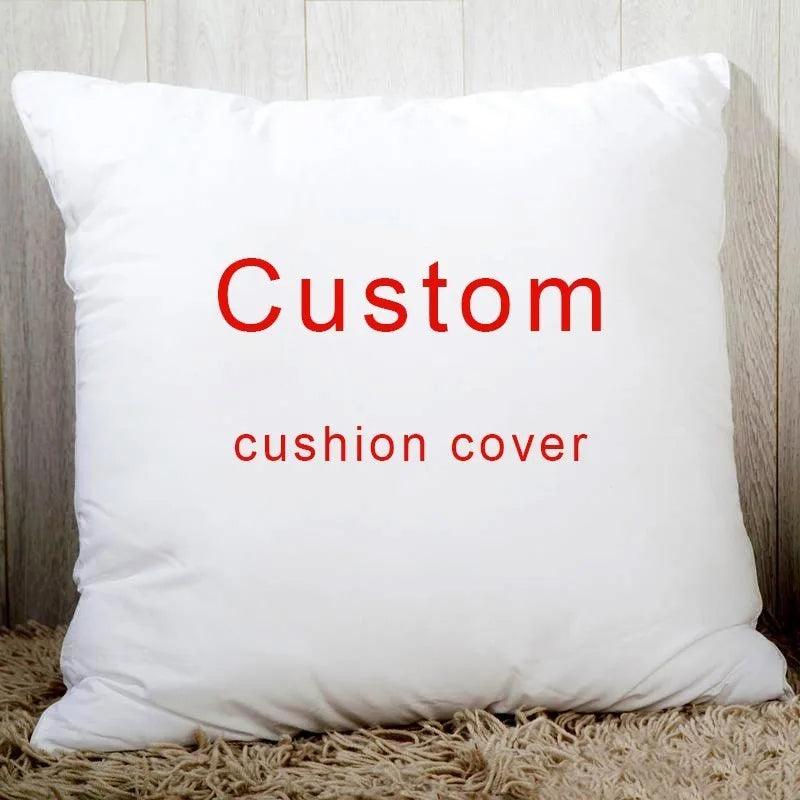 Custom Cushion Cover with Pet's Printed Pictures - Heart Crafted Gifts
