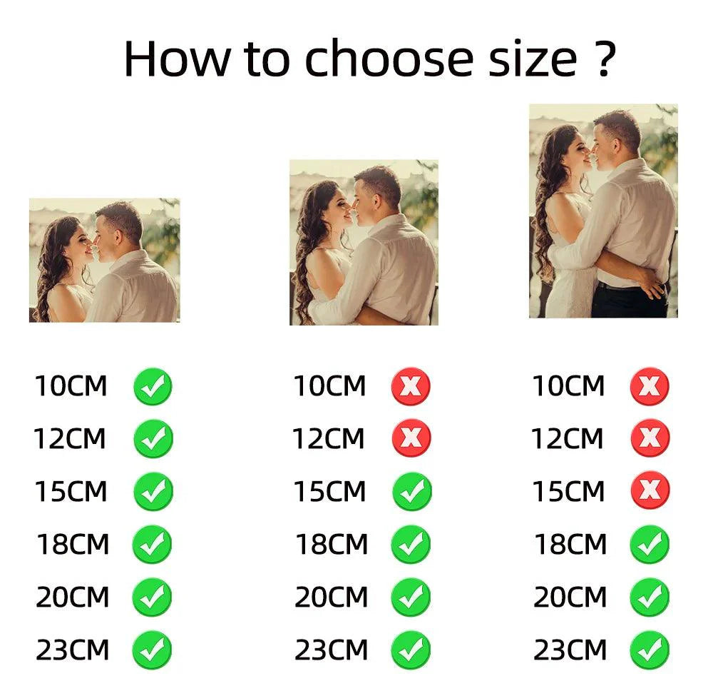 Customized 3D Printed Moon Lamp with Personalized Photo and Text - Heart Crafted Gifts