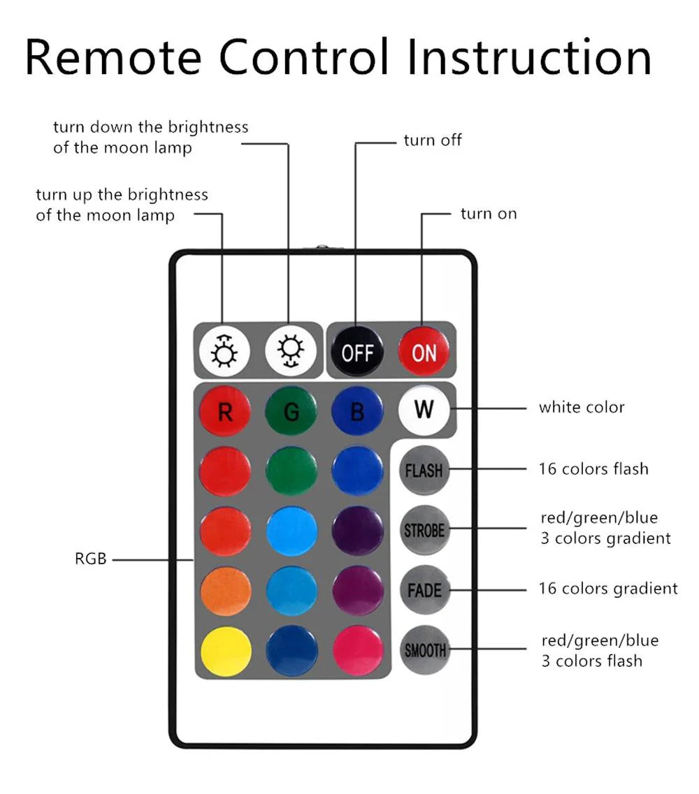 Customized 3D Printed Moon Lamp with Personalized Photo and Text - Heart Crafted Gifts