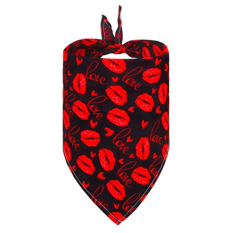 Dog/Cat Bandanas – Perfect Red Heart Pet Scarf for Pet's Fashion! - Heart Crafted Gifts