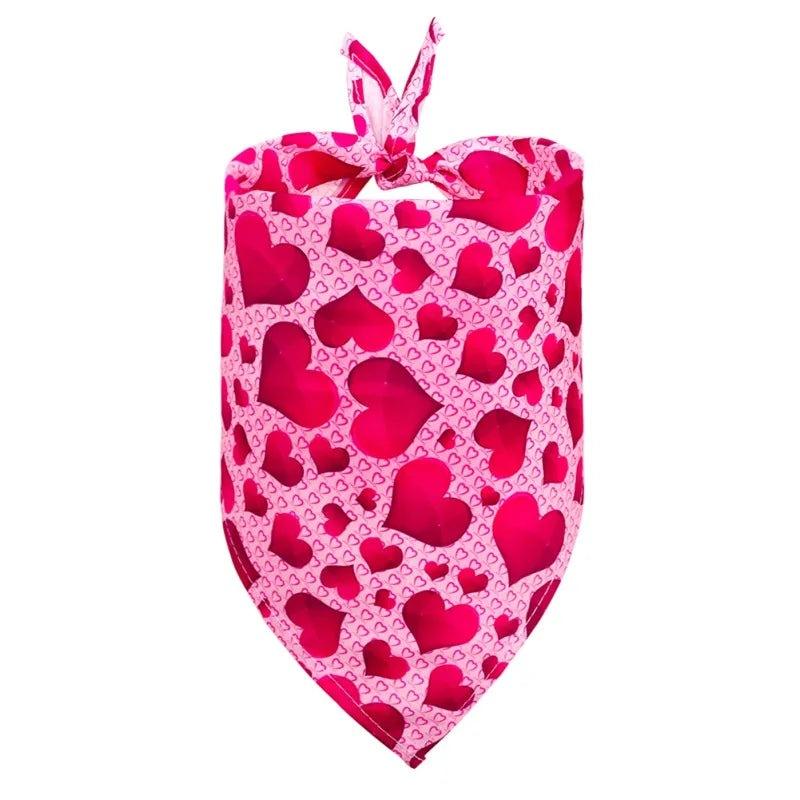 Dog/Cat Bandanas – Perfect Red Heart Pet Scarf for Pet's Fashion! - Heart Crafted Gifts