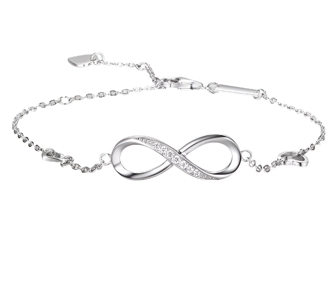 Eternal Connection : Sterling Silver Infinity Bracelet - Heart Crafted Gifts