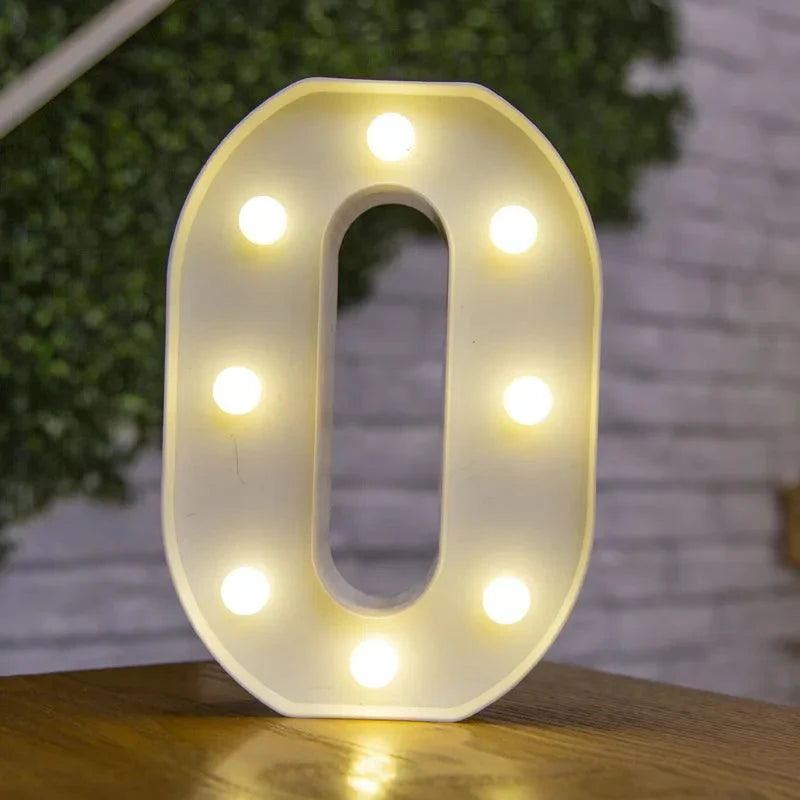 Illuminate Your Love's Name: Alphabet Initial Letter LED Lights for decor lamp - Heart Crafted Gifts