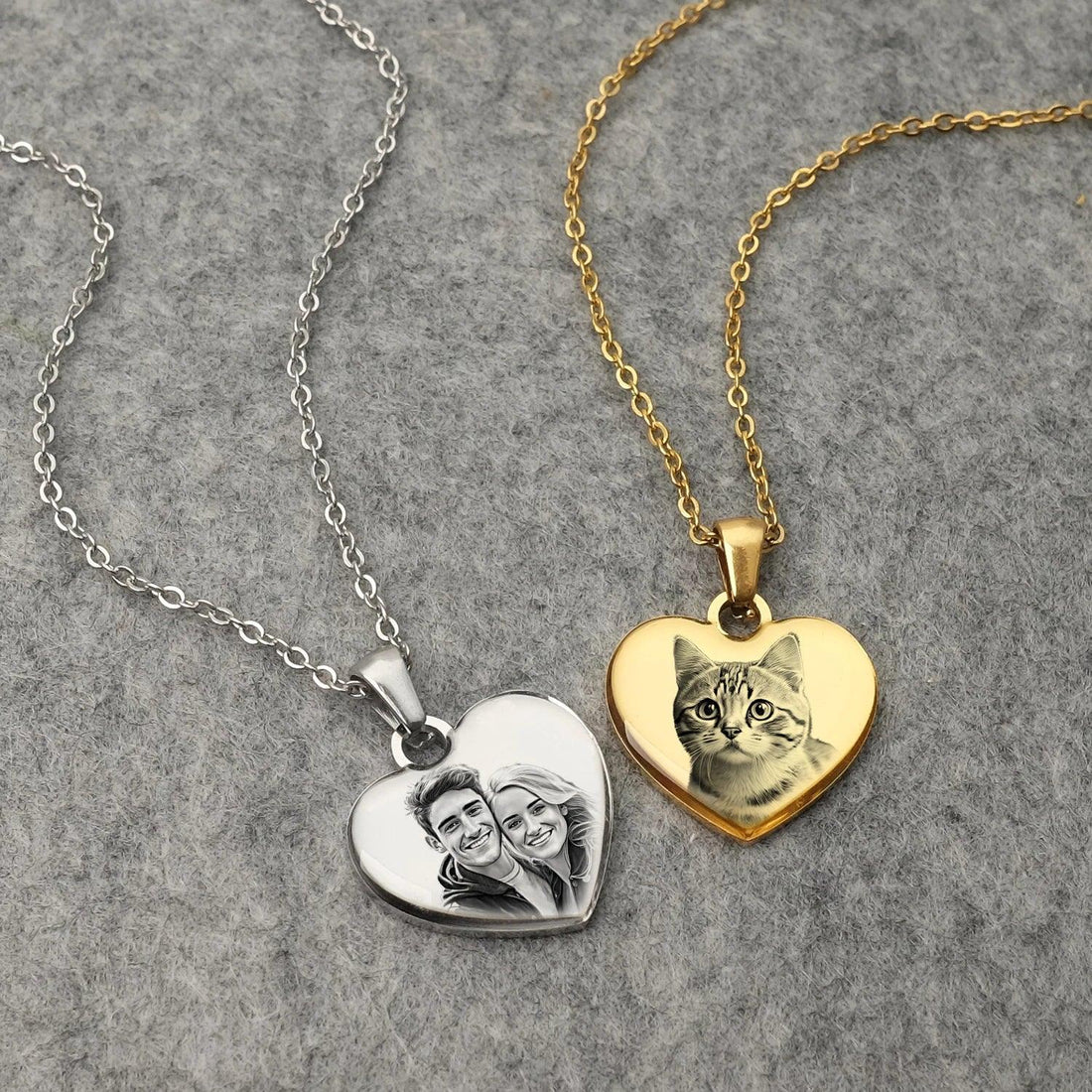 Personalized Picture Necklace: Custom Photo Pendant - Heart Crafted Gifts