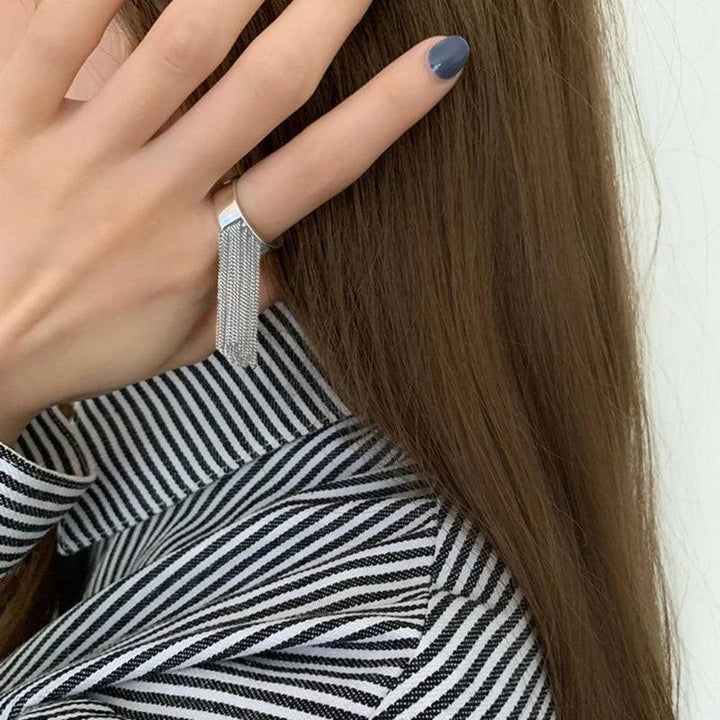 Sterling Silver Ring with Tassel at Heart Crafted Gifts in USA