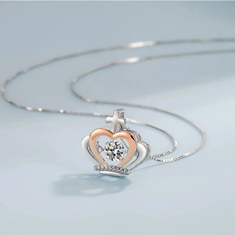 Uniquely Designed Gift for your Bestie - Crown Necklace with Loving Message - Heart Crafted Gifts
