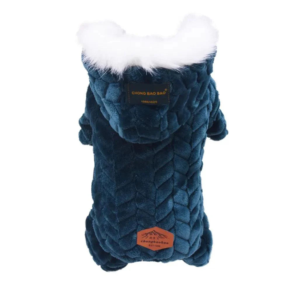 Warm Paws Dog Clothes, Cozy Hearts: Dog Jumpsuit and Pet's Fashion Apparel - Heart Crafted Gifts