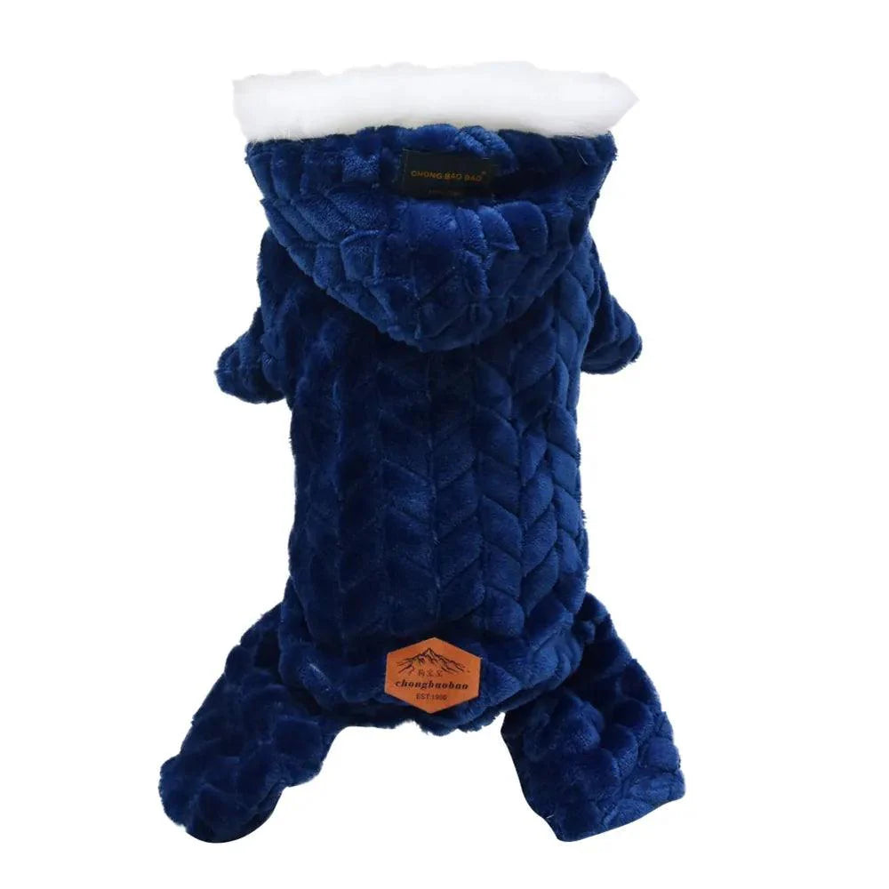 Warm Paws Dog Clothes, Cozy Hearts: Dog Jumpsuit and Pet's Fashion Apparel - Heart Crafted Gifts
