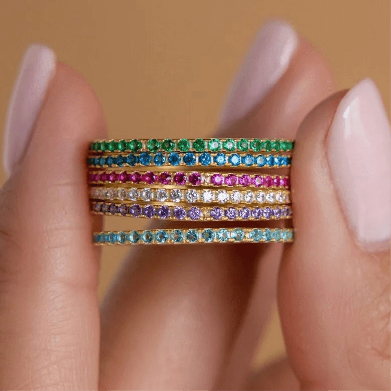 Birthstone Gold Rings