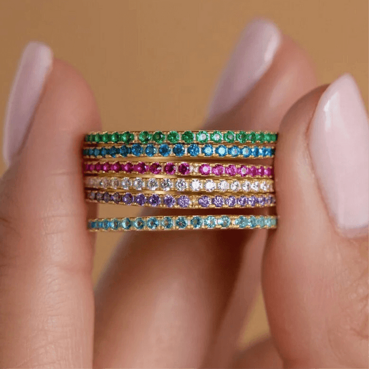 Birthstone Gold Rings