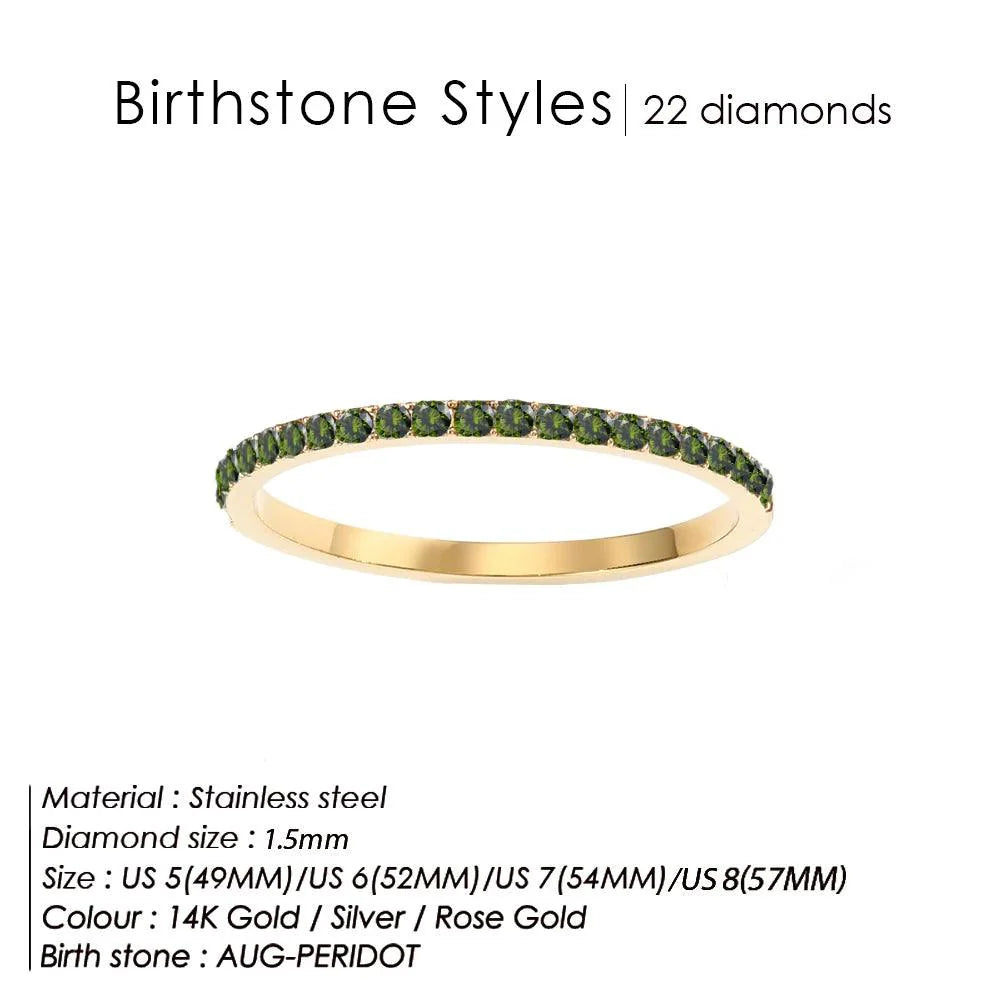 Buy Birthstone Latest Gold Rings for Women at Heart Crafted Gifts