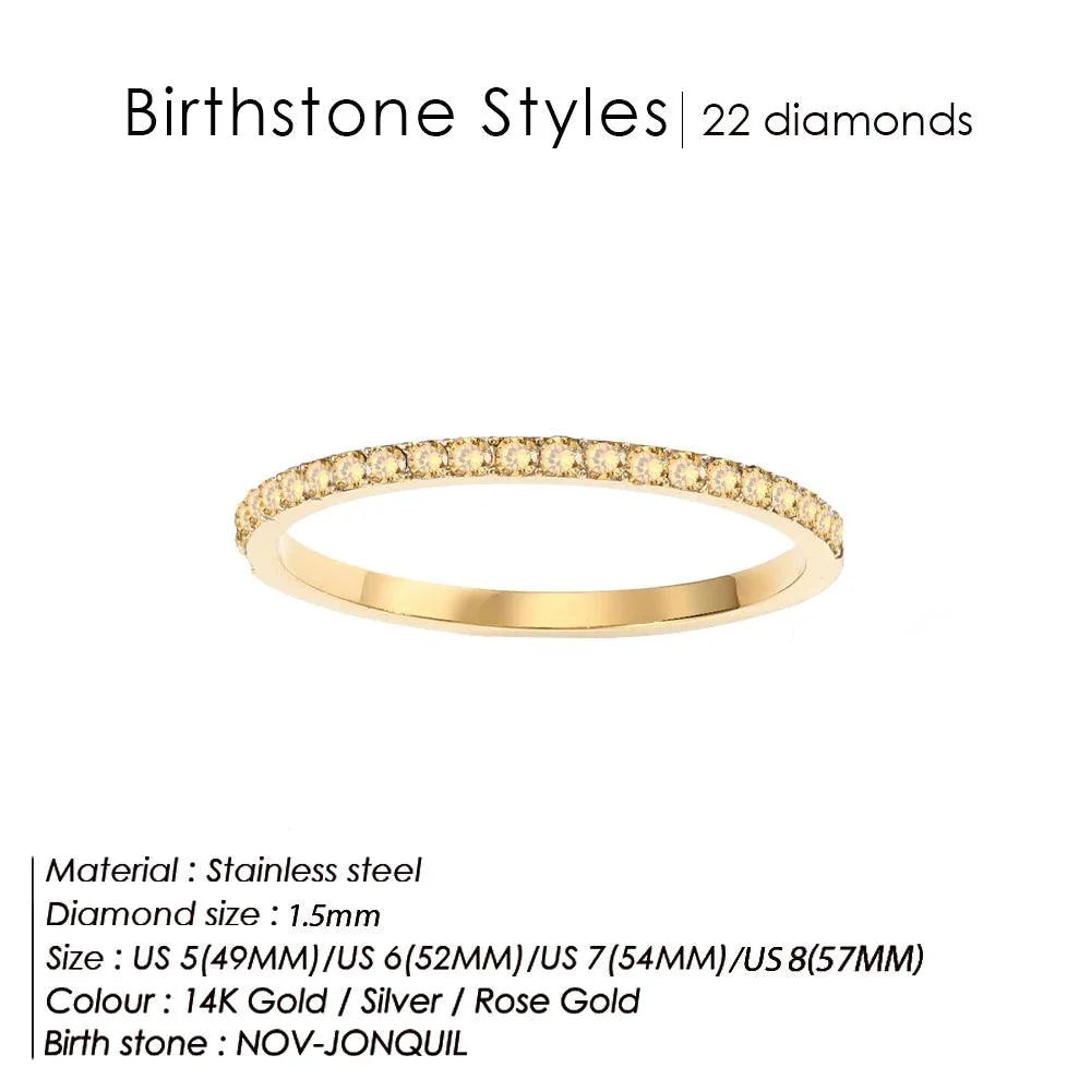 Buy Birthstone Latest Gold Rings for Women at Heart Crafted Gifts
