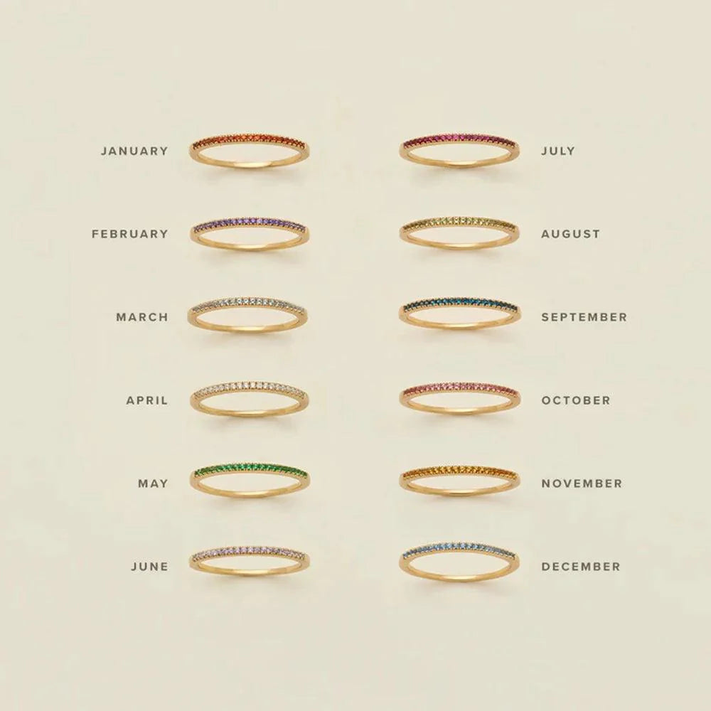 Buy Birthstone Latest Gold Rings for Women at Heart Crafted Gifts